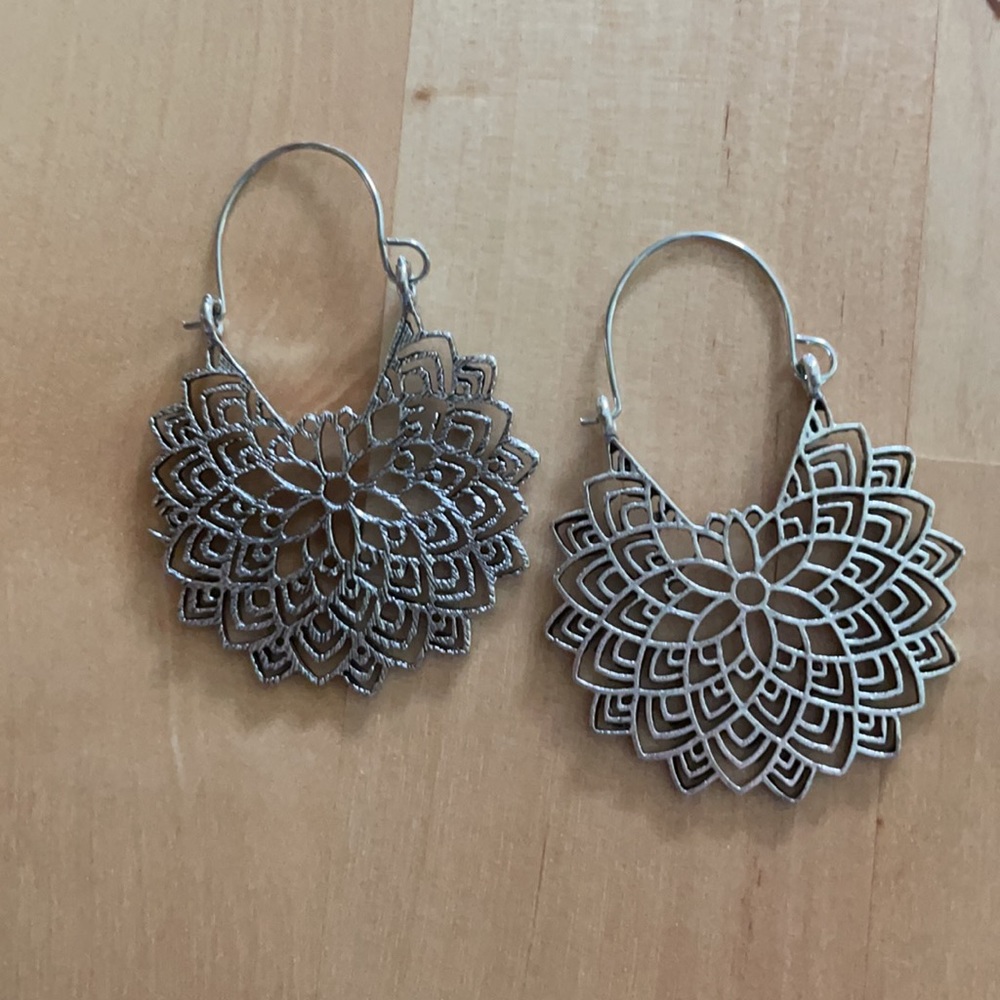 Boho flower earrings